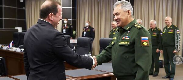 Встреча министров обороны Армении и России Давида Тонояна и Сергея Шойгу (23 августа 2020). Москва - Sputnik Արմենիա