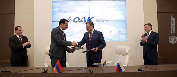 Церемония подписания договора о модернизации авиационного парка ВС Армении (август 2020). Московская область - Sputnik Արմենիա