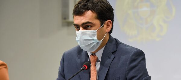 Пресс-конференция министра высокотехнологической промышленности Акоба Аршакяна (26 августа 2020). Еревaн Пресс-конференция министра высокотехнологической промышленности Акоба Аршакяна (26 августа 2020). Еревaн - Sputnik Արմենիա