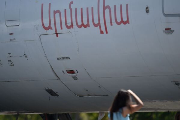 «Էրեբունի» օդանավակայանում կազմակերպված ավիաշոուի այցելուները, (2020 թ․, օգոստոսի 28), Երևան  - Sputnik Արմենիա