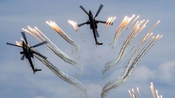 Ударные вертолеты Ми-28Н Ночной охотник на форуме Армия-2020 - Sputnik Արմենիա