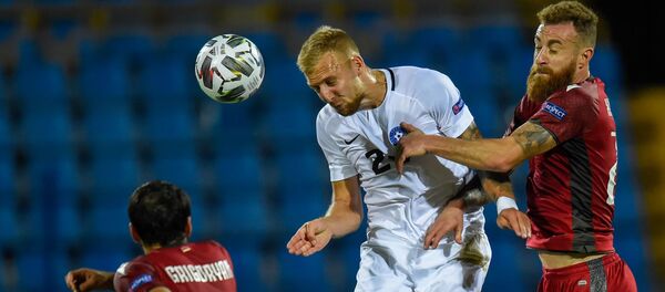 Матч Лиги Наций УЕФА между сборными Армении и Эстонии (8 сентября 2020). Еревaн Матч Лиги Наций УЕФА между сборными Армении и Эстонии (8 сентября 2020). Еревaн - Sputnik Армения