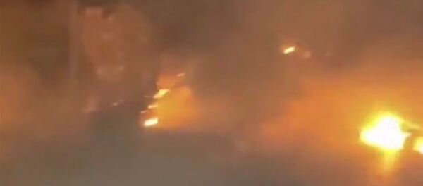 Пожар в лагере беженцев в Греции Пожар в лагере беженцев в Греции - Sputnik Արմենիա