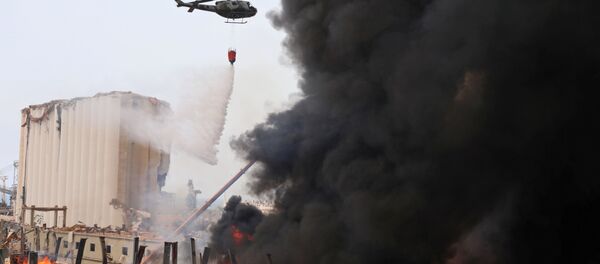 Пожар в порту Бейрута (10 сентября 2020). Ливан Пожар в порту Бейрута (10 сентября 2020). Ливан - Sputnik Արմենիա