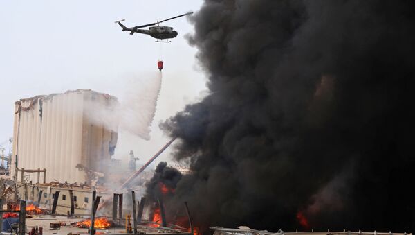Пожар в порту Бейрута (10 сентября 2020). Ливан - Sputnik Արմենիա