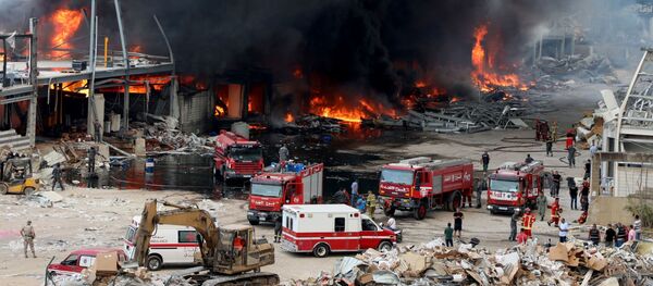 Пожар в порту Бейрута (10 сентября 2020). Ливан - Sputnik Արմենիա