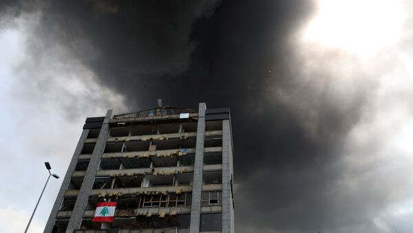 Последствия пожара в порту Бейрута (10 сентября 2020). Ливан - Sputnik Армения