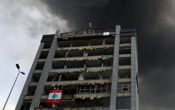 Последствия пожара в порту Бейрута (10 сентября 2020). Ливан - Sputnik Армения