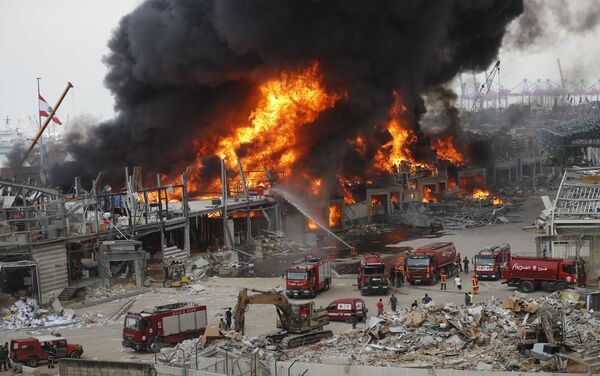 Пожар в порту Бейрута (10 сентября 2020). Ливан - Sputnik Армения