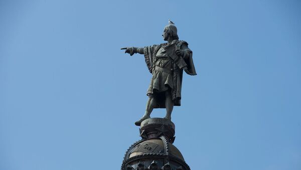 Памятник Христофору Колумбу в Барселоне - Sputnik Արմենիա
