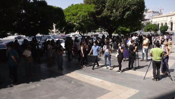 Акция протеста студентов - Sputnik Армения