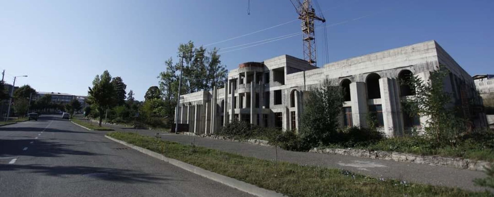 Շուշիում կառուցվող խորհրդարանի շենքը. արխիվային լուսանկար - Sputnik Արմենիա, 1920, 05.01.2022