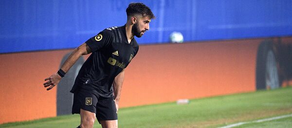 Нападающий Лос-Анджелеса Диего Росси во время футбольного матча MLS против Портленд Тимберс (23 июля 2020). Флорида - Sputnik Արմենիա