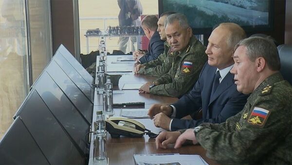 Путин наблюдает за ходом стратегических учений «Кавказ-2020» - Sputnik Армения