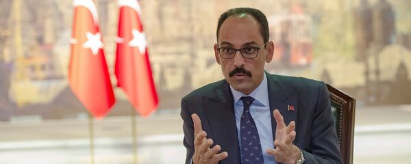 Пресс-секретарь президента Турции Ибрагим Калын во время интервью AFP (19 октября 2019). Стамбул - Sputnik Армения