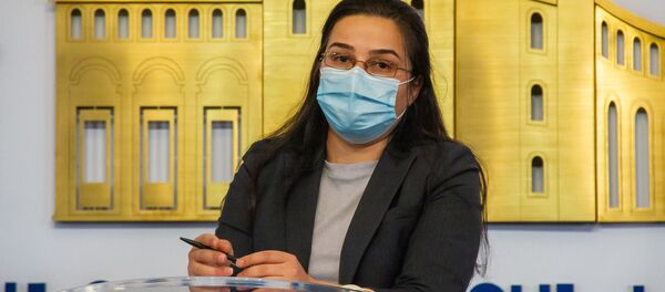 Анна Нагдалян на брифинге с участием Арцруна Ованнисяна (27 сентября 2020). Еревaн Анна Нагдалян на брифинге с участием Арцруна Ованнисяна (27 сентября 2020). Еревaн - Sputnik Արմենիա