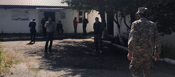 Сборы добровольцев Еркрапа в Гюмри (27 сентября 2020). Ширак - Sputnik Արմենիա