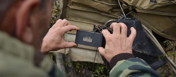 Уничтоженный Армией Обороны Карабаха азербайджанский БПЛА - Sputnik Արմենիա