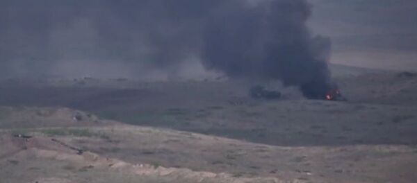 Ադրբեջանական հենակետերի և զրահատեխնիկայի ոչնչացում - Sputnik Армения