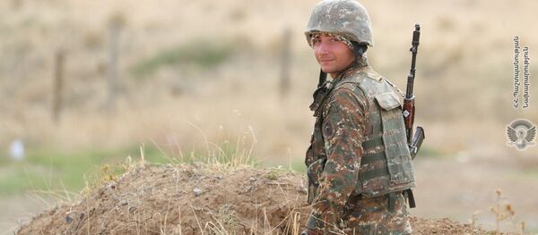 Армянские военнослужащие на передовой Армянские военнослужащие на передовой - Sputnik Արմենիա