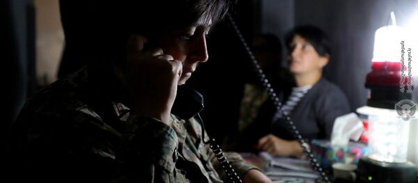 Армянские военнослужащие на передовой Армянские военнослужащие на передовой - Sputnik Армения