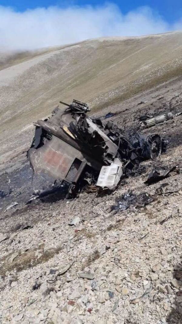 Համացանցում են հայտնվել թուրքական F-16 կործանիչի խոցած հայկական ՍՈւ-25-ի լուսանկարները - Sputnik Արմենիա