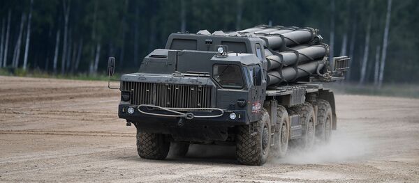 Реактивная система залпового огня Смерч на Международном военно-техническом форуме Армия-2019 (26 июня 2019). Алабино - Sputnik Արմենիա