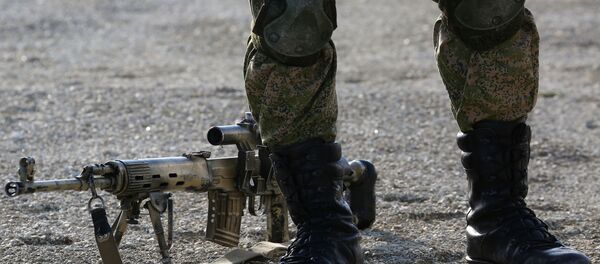 Военные учения на полигоне Раевский в  Новороссийске - Sputnik Армения