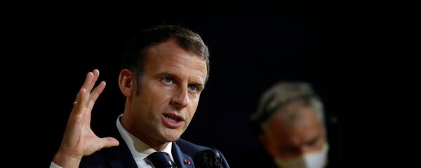 Президент Франции Эммануэль Макрон выступает на ежегодной технической конференции Inno Generation (1 октября 2020). Париж - Sputnik Արմենիա