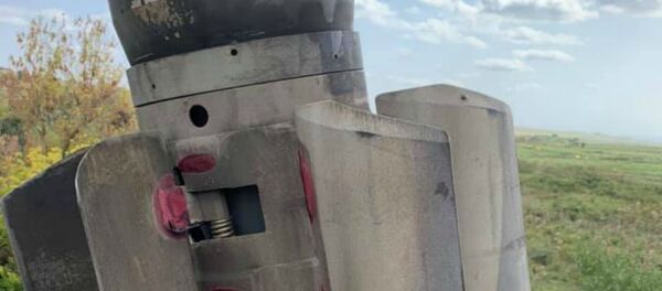 Неразорвавшийся снаряд Смерч - Sputnik Армения