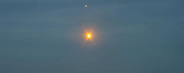 ВС Армении подбивают азербайджанский беспилотный летательный аппарат. Кадр из видео ВС Армении подбивают азербайджанский беспилотный летательный аппарат. Кадр из видео - Sputnik Արմենիա