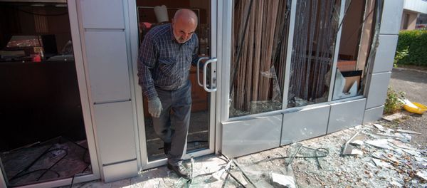 Утро в Степанакерте после ночных обстрелов (3 октября 2020). Карабах Утро в Степанакерте после ночных обстрелов (3 октября 2020). Карабах - Sputnik Արմենիա
