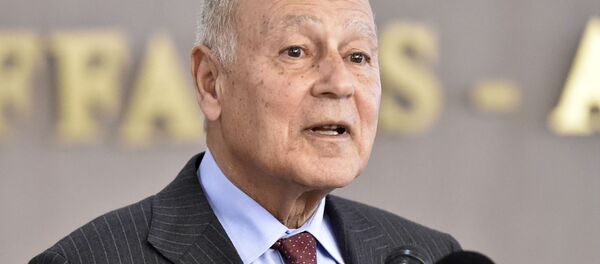 Генеральный секретарь Лиги арабских государств Ахмед Абул Гейт выступает на пресс-конференции (29 февраля 2020). Алжир - Sputnik Արմենիա