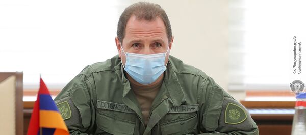 Mинистр обороны РА Давид Тоноян принял чрезвычайного и полномочного посла США в Армении Линн Трейси (5 октября 2020)․ Еревaн - Sputnik Արմենիա