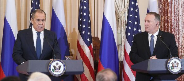 Встреча главы МИД РФ С. Лаврова и госсекретаря США М. Помпео Встреча главы МИД РФ С. Лаврова и госсекретаря США М. Помпео - Sputnik Արմենիա
