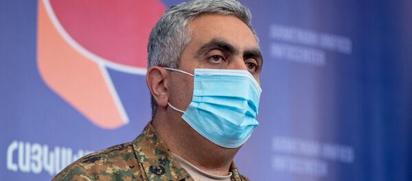 Брифинг представителя минобороны РА Арцруна Ованнисяна (6 октября 2020). Ереван Брифинг представителя минобороны РА Арцруна Ованнисяна (6 октября 2020). Ереван - Sputnik Արմենիա