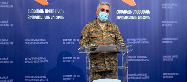 Брифинг представителя минобороны РА Арцруна Ованнисяна (6 октября 2020). Ереван Брифинг представителя минобороны РА Арцруна Ованнисяна (6 октября 2020). Ереван - Sputnik Արմենիա