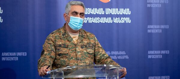 Брифинг представителя минобороны РА Арцруна Ованнисяна (6 октября 2020). Ереван Брифинг представителя минобороны РА Арцруна Ованнисяна (6 октября 2020). Ереван - Sputnik Արմենիա