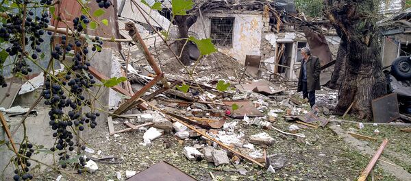 Утро в Степанакерте на 11-й день военных действий (7 октября 2020). Карабах - Sputnik Армения