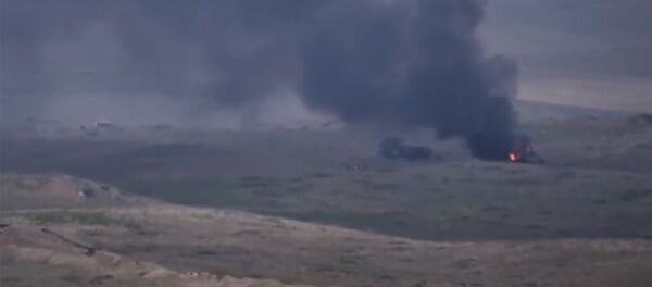 Ադրբեջանական հենակետերի և զրահատեխնիկայի ոչնչացում - Sputnik Արմենիա