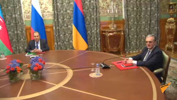 Встреча Лаврова, Мнацаканяна и Байрамова в мосве - Sputnik Армения
