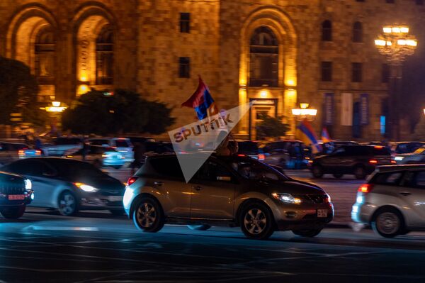 Ավտոերթ Երևանում. պահանջում են ճանաչել Արցախը. լուսանկարներ, տեսանյութ - Sputnik Արմենիա