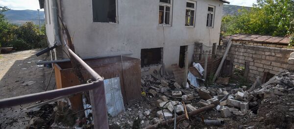 Мартакерт после обстрелов (11 октября 2020). Карабах Мартакерт после обстрелов (11 октября 2020). Карабах - Sputnik Армения