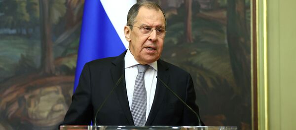 Министр иностранных дел России Сергей Лавров на пресс-конференции по итогам встречи с министром иностранных дел Армении (12 октября 2020). Москвa - Sputnik Армения