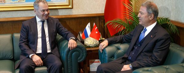 Встреча министров обороны России и Турции Сергея Шойгу и Хулуси Акар (11 февраля 2019). Анкарa Встреча министров обороны России и Турции Сергея Шойгу и Хулуси Акар (11 февраля 2019). Анкарa - Sputnik Արմենիա