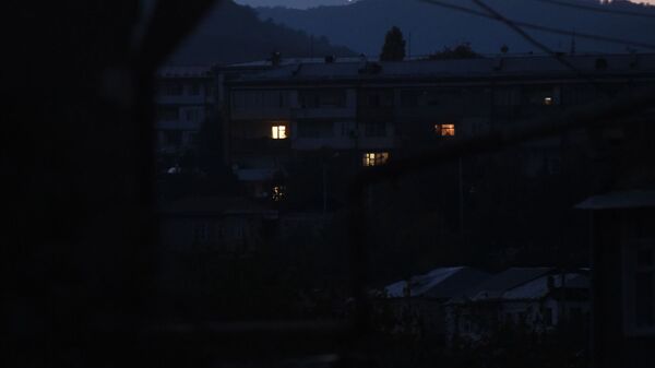 Столица Карабаха ночью (12 октября 2020). Степанакерт - Sputnik Արմենիա