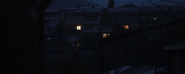 Столица Карабаха ночью (12 октября 2020). Степанакерт - Sputnik Արմենիա