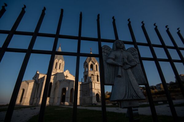 Собор Сурб Аменапркич Казанчецоц (Святого Христа Всеспасителя) в Шуши, Карабах - Sputnik Армения