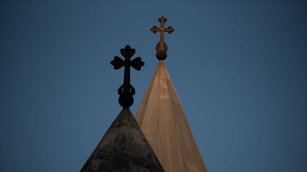Собор Сурб Аменапркич Казанчецоц (Святого Христа Всеспасителя) в Шуши, Карабах - Sputnik Արմենիա