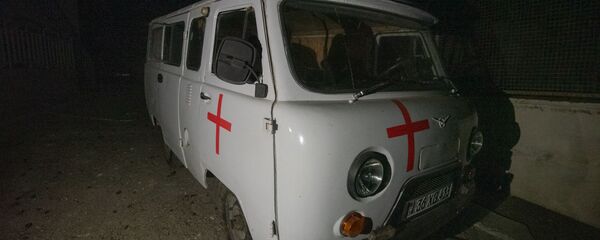 Попавшая под обстрел больница в Мартакерте (14 октября 2020). Карабах - Sputnik Արմենիա